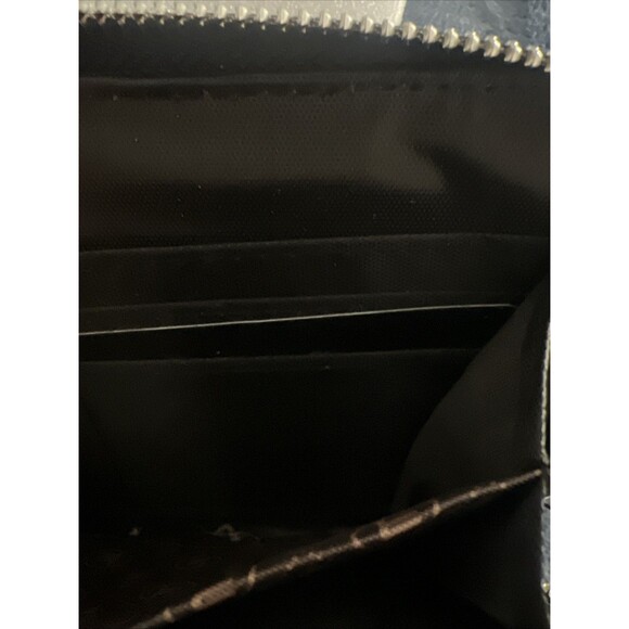 London Fog Fiona Long Zip & Front Flap Wristlet Wallet Blue NWTS - Picture 8 of 13